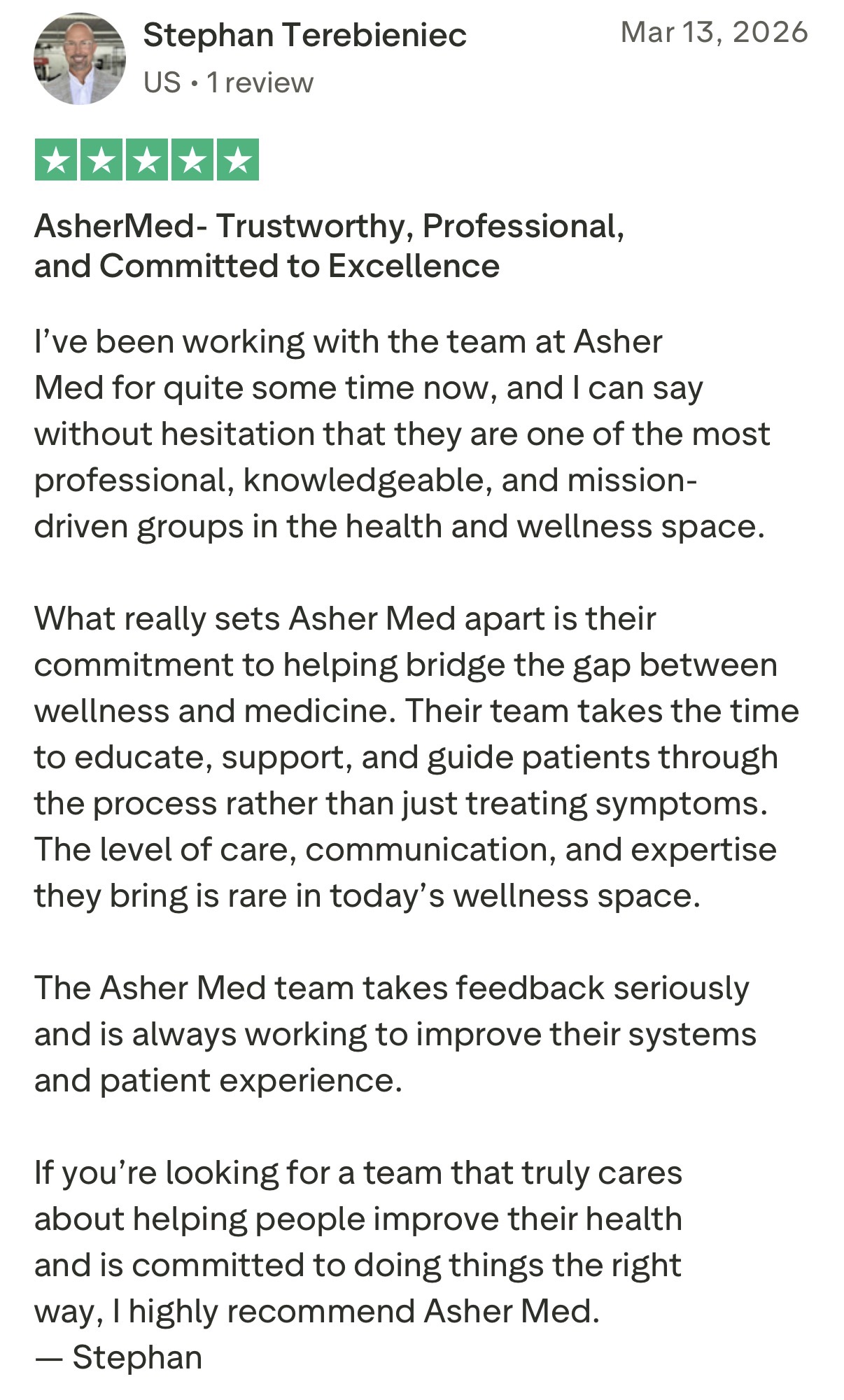 Trustpilot review 5