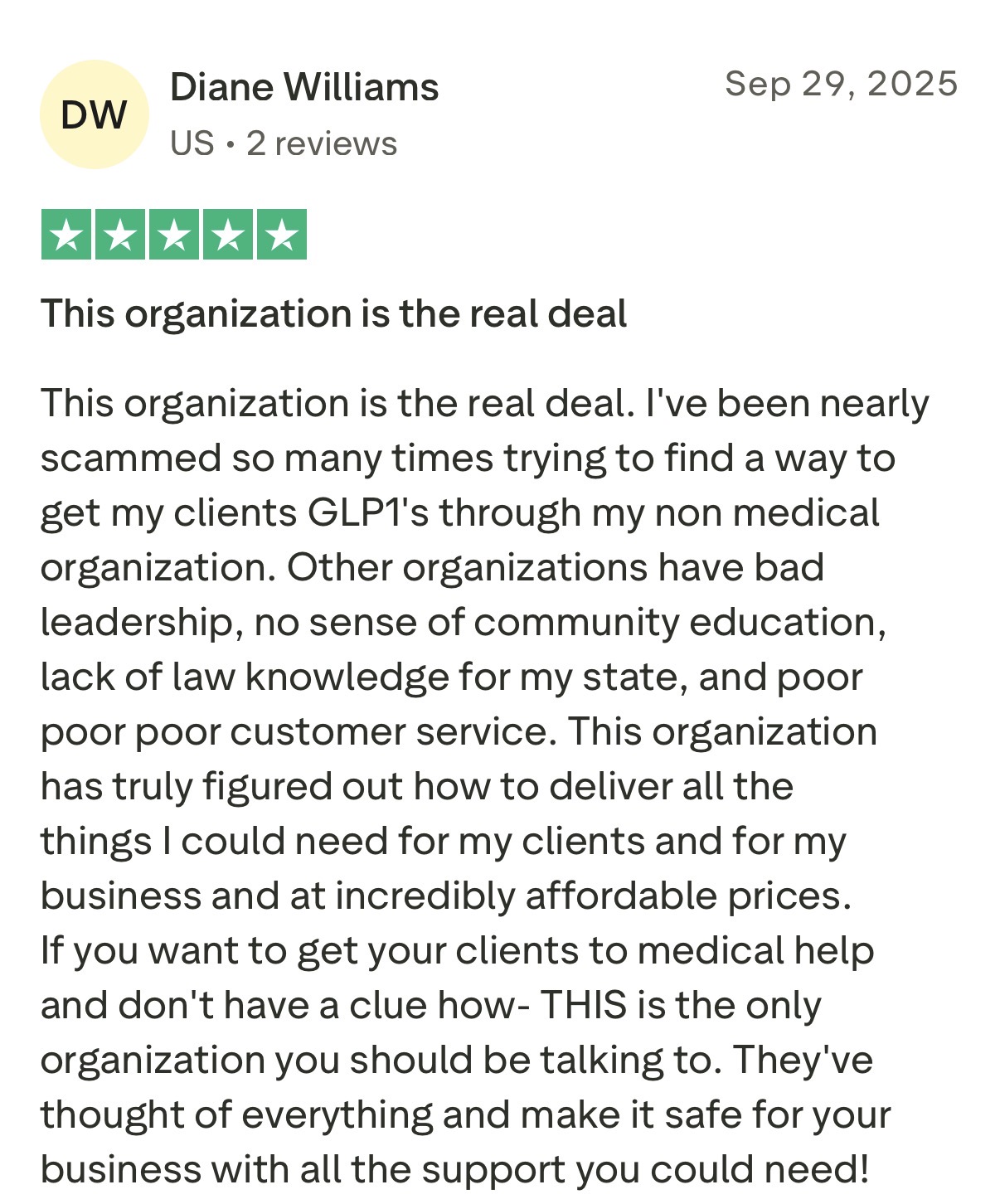 Trustpilot review 13
