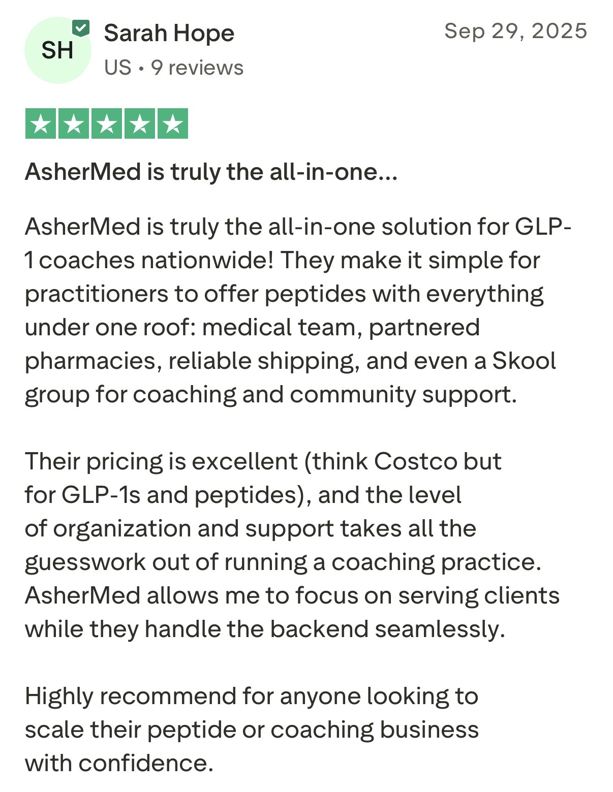 Trustpilot review 15