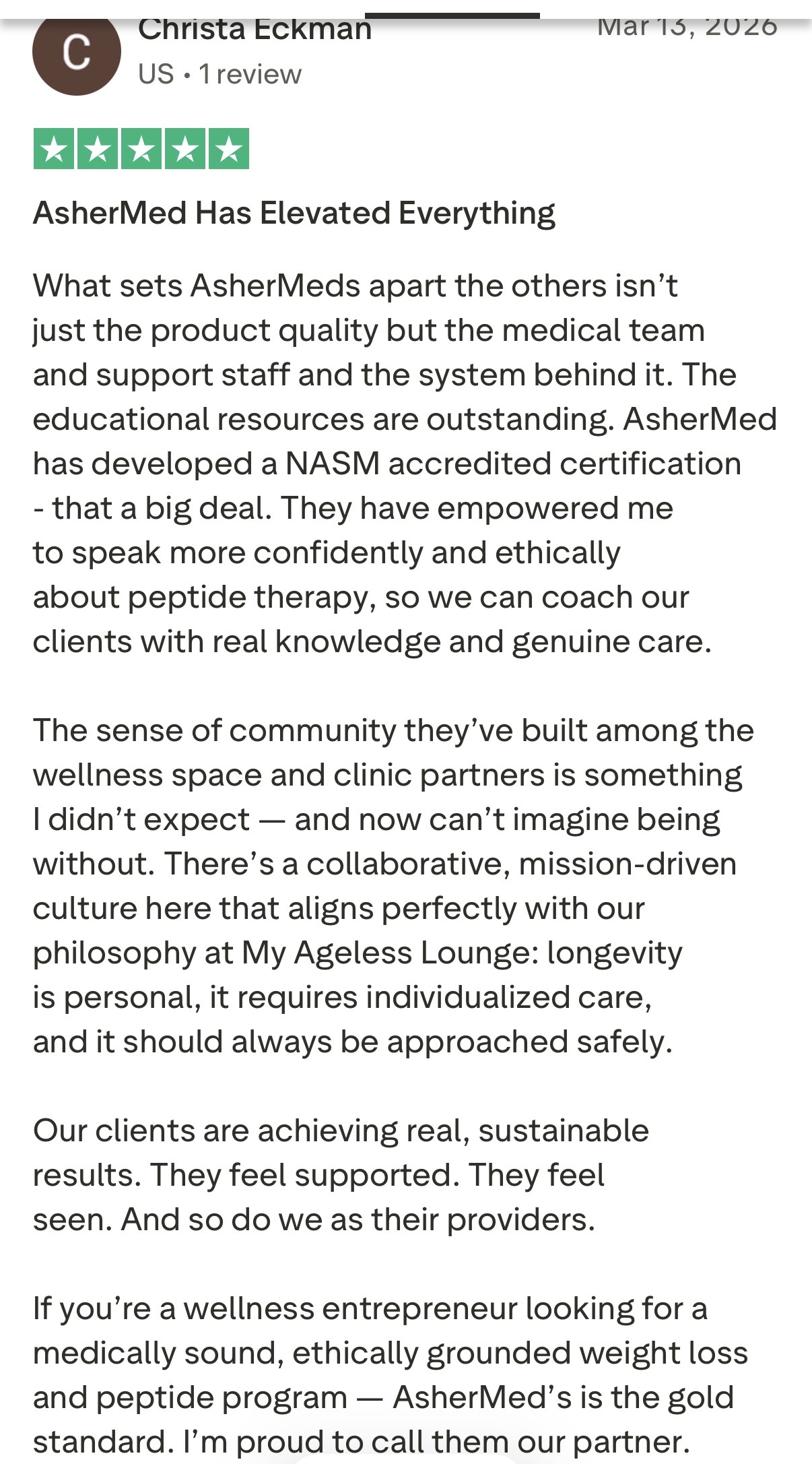 Trustpilot review 6
